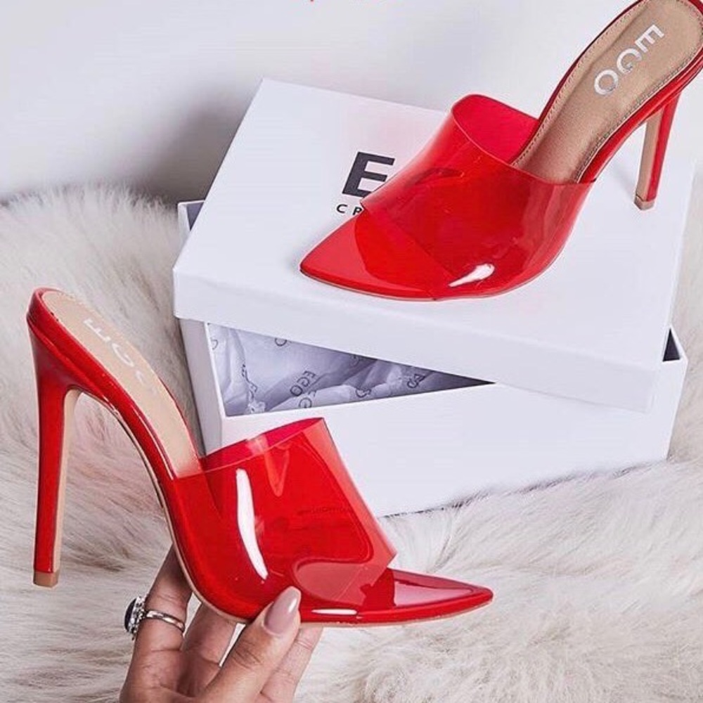 RED HOT SEXY SLIDE IN HEELS